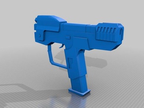 halo ce magnum 3d impressão arma pistola 3d print model - Mito3D