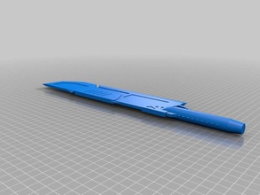 estilo anime espada 3d impresión 3d print model - Mito3D