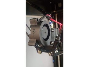 monoprice mini delta 40mm blower fan adapter 3d printer parts 3d print model - Mito3D