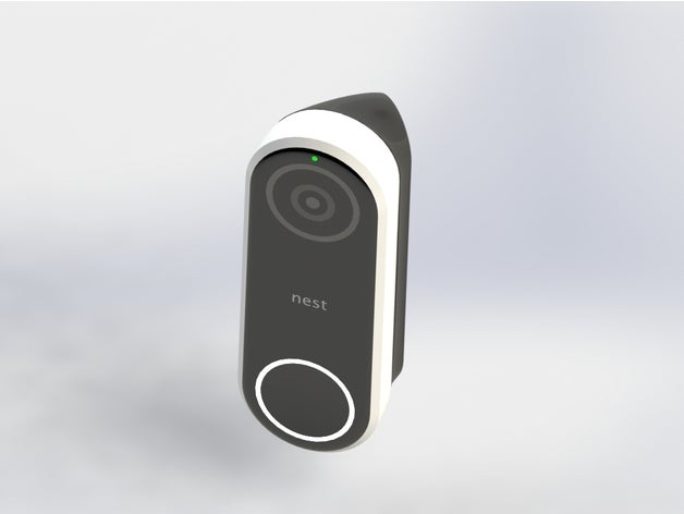 nest bonjour angle de montures ménage support sonnette la porte montage vidéo wifi 3D print model - Mito3D
