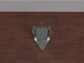 guitarukulele wall mount organization shield 3d print model - Mito3D