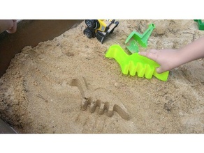 dino sand mold toy game accessories 3d print model - Mito3D