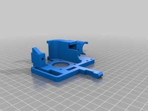 titan aero extruder mount replicator 3d printer parts e3d e3d-titan fan duct 3d print model - Mito3D
