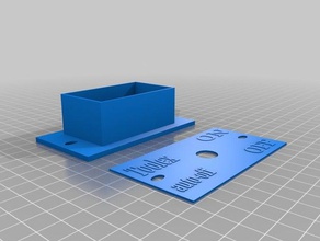 toolex bandsaw auto off switch escutcheon plate 3d printing 3d print model - Mito3D