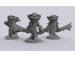 goblins brinquedos jogos dnd fantasia miniatura wargame 3d print model - Mito3D