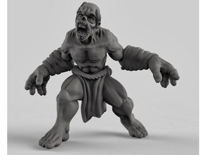 ghoul brinquedos jogos dnd miniatura mortos-vivos wargame 3d print model - Mito3D