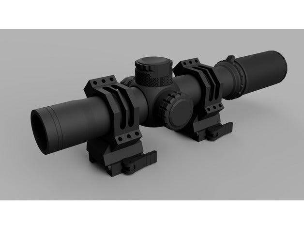 battle ground 8x scope dummyupdate hobby airsoft accesories battlegrounds pubg 3D print model - Mito3D