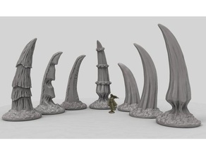 beastman spires toys games fantasy miniatures scatter terrain wargame 3d print model - Mito3D