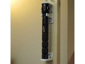flashlight holder tool holders boxes 3d print model - Mito3D