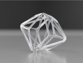triakis octahedron math art 14th 24th 36th anniversary beautiful catalan display form2 formlabs fourteen geek gift mathematics nerd ninety polyhedra polyhedron resin otuz altı Üçgen yirmi dört 3d print model - Mito3D