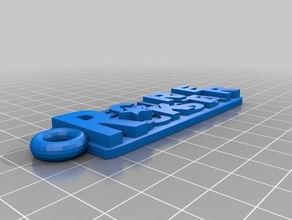 recurve rockstar 3d printing archery keychain 3d print model - Mito3D