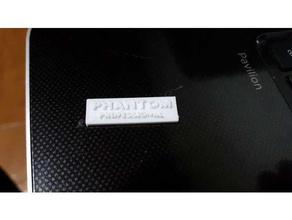 dji phantom 3 organisme professionnel logo rc des véhicules logotipo fantôme 3d print model - Mito3D