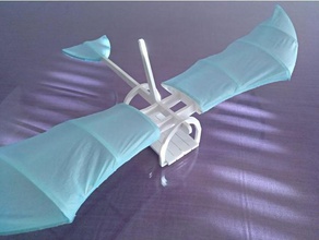 leonardo da vinci inspired glider single stl per part 3d print model - Mito3D