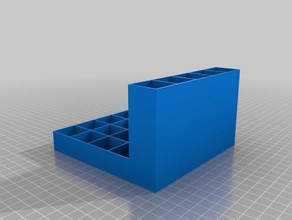 meine angepasste Farbe-Flaschen-Halter optional Pinsel Lagerung Organisation 3d print model - Mito3D