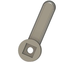 glass sliding door latch handle replacement parts lock 3d print model - Mito3D