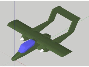 north american rockwell ov-10 bronco rc des véhicules avions en avion modèle d'avion twinboom 3d print model - Mito3D