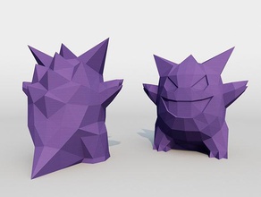 ectoplasma lowpoly sculptures lowpolygon low poly pikachu pokemon 3d print model - Mito3D
