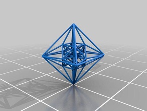24 cell hyper diamond physics astronomy 3d print model - Mito3D