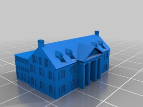 watkinsmiller scholarship hall buildings structures 3d print model - Mito3D
