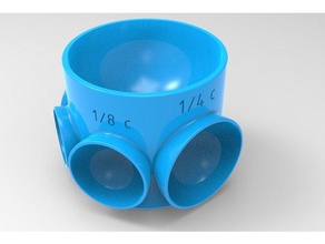 measuring cylinder food drink measure cup 3d print model - Mito3D