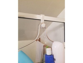 customizable shower caddy hook bathroom hanger 3d print model - Mito3D