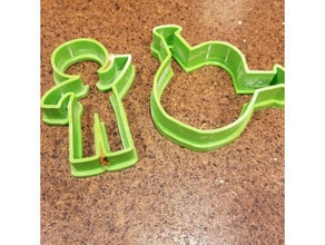 shrek gingy cortadores de cookie 3d impressão 3d print model - Mito3D
