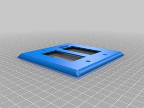 mi personalizados 1 de 4 secciones pared placa interruptor reemplazo partes 3d print model - Mito3D