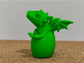 cute dragon hatching animals 3d print model - Mito3D