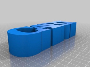 cari palavra arte esculturas personalizado 3d print model - Mito3D