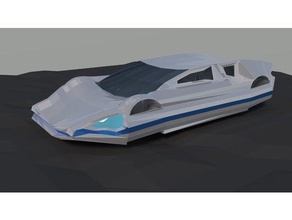 araba gelecek konsepti araç dekor uçuş 3d print model - Mito3D