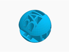 bola &forallq 3d impressão Impressora Ilusão casal invertido magia óptica esfera o teste texto tortura a de truque 3d print model - Mito3D