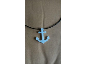 anchor pendantbraceletkeychain accessories ancora ciondolo deigner marina portachiavi sea 3d print model - Mito3D