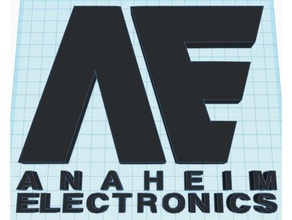 anaheimelectronicslogo signos logotipos 3d print model - Mito3D