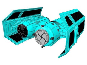 sw tiebr yatılı servisi oyuncaklar oyunlar biniş işlemleri scifi star wars x-wing starfigher masa üstü minyatür 3d print model - Mito3D
