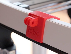 robo gopro fixation frontale 3d de l'imprimante accessoires l'accessoire action cam montage timelapse 3d print model - Mito3D