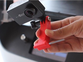 robo gopro Bett montieren 3d Drucker - Zubehör Kamera-Halterung mount robo3d r2 Unterstützung 3d print model - Mito3D