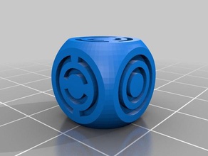 arc axis d6 round die dice 1d6 rounded 3d print model - Mito3D