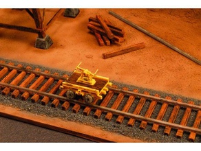 ho scale hand Pumpe Auto hobby Modell-Zug Modell-Züge 3d print model - Mito3D