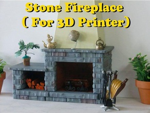 fireplace dollhouse 112 scale toy game accessories 3d print model - Mito3D