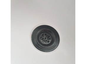 best bath plughole filter bathroom drain strainer plug hole 3d print model - Mito3D