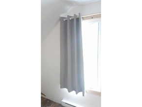 curtain hook wood pole household 3d print model - Mito3D