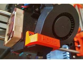 prusa i3 mk3 mk25 cosméticos cobrir a nova ângulo do bico da ventoinha hot2 3d impressora partes 3d print model - Mito3D