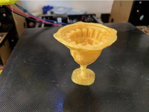 ekstra süslü sahne çiçek vazo goblet 3d print model - Mito3D