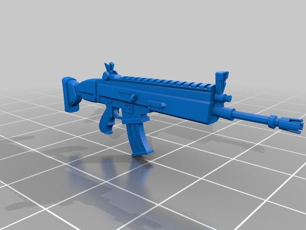 nocturno scar-h 3d de l'impression fortnite bataille royale modèles arme 3D print model - Mito3D