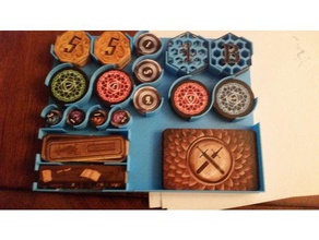 gloomhaven miscellaneous tokens tray toy game accessories 3d print model - Mito3D