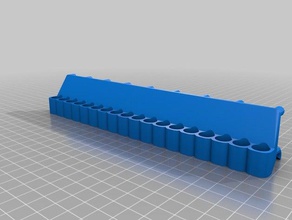 my customized pegstr pegboard wizard screw driver 18 pieces tool holders boxes 3d print model - Mito3D