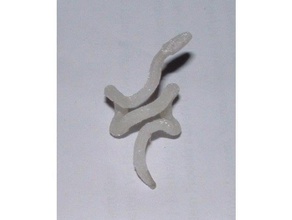 la serpiente ear cuff de moda 3dprintable fresco arete fácil rápido joyería las joyas sketchup 3d print model - Mito3D