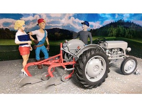 ferguson plow 118 scale vehicles model tractor 3d print model - Mito3D