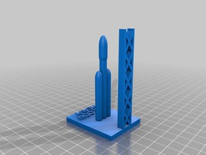 falcon heavy 3d impresión 3d print model - Mito3D