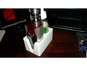 vaptio super bat juice stand v2 containers atomizer e-smoking openscad vape station 3d print model - Mito3D